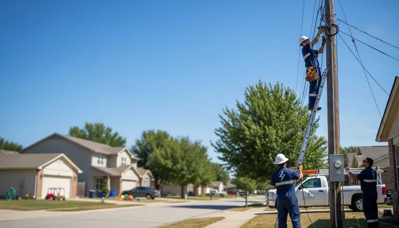 Residential electrician providing installation services in Mcfall, MO